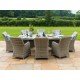 Cheshire 8 Seat Oval Dining Set with Ice Bucket