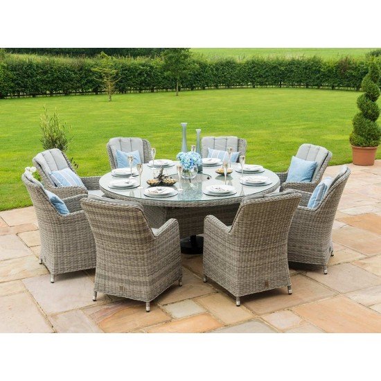 Cheshire 8 Seat Round Dining Set with Ice Bucket