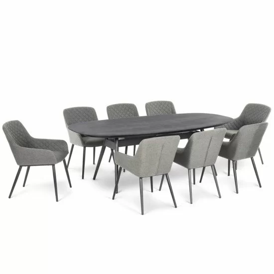 Zest 8 Seat Oval Dining Set, How Long Should An 8 Seater Table Be