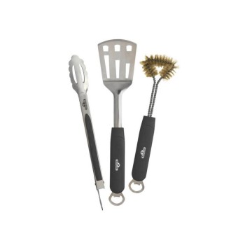 Conjunto de 3 Peças de Aço Inoxidável para Churrasco Napoleon