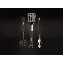 Conjunto de 3 Peças de Aço Inoxidável para Churrasco Napoleon