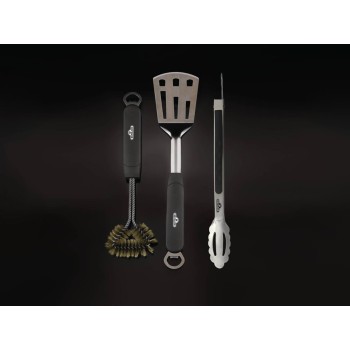 Conjunto de 3 Peças de Aço Inoxidável para Churrasco Napoleon Conjunto de 3 Peças de Aço Inoxidável para Churrasco Napoleon