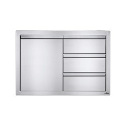 Napoleon 36'' x 24'' Single Door & Triple Drawer Combo