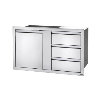 Napoleon 42'' x 24'' Large Single Door & Triple Drawer Napoleon 42'' x 24'' Large Single Door & Triple Drawer
