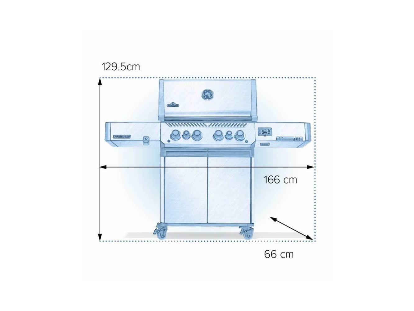 Napoleon Barbecue à Gaz Prestige 500 Connecté RSIB