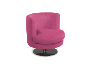 Pink Swivel Armchair