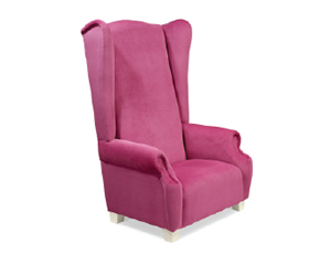 Purple High Back Armchair 