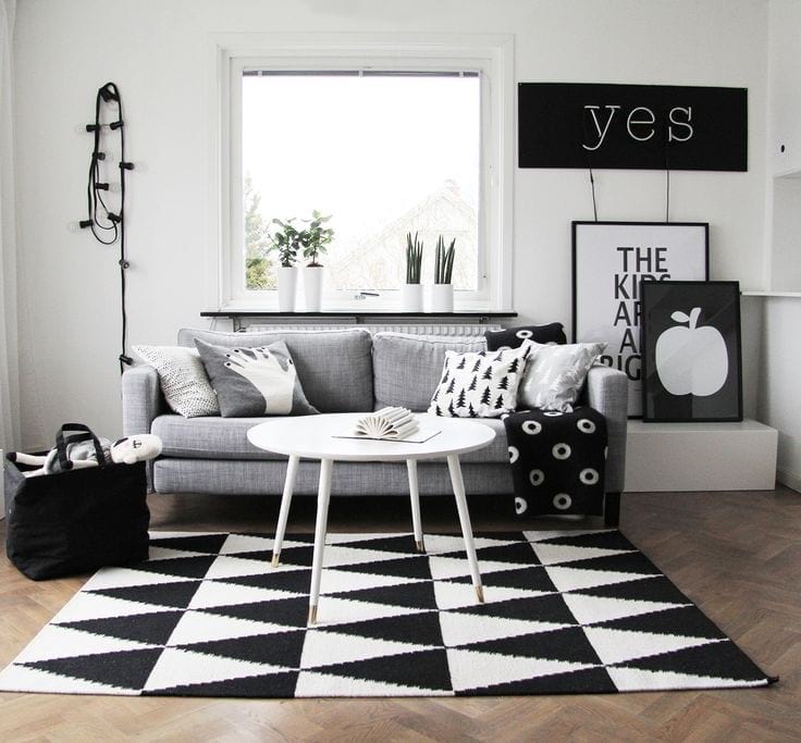 44 Striking Black & White Room Ideas - How to Use Black & White Decor and  Walls