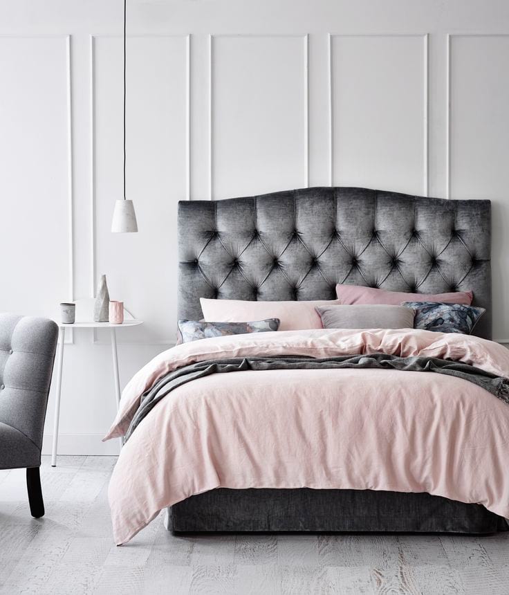 An upholstered headboard can go a long way.